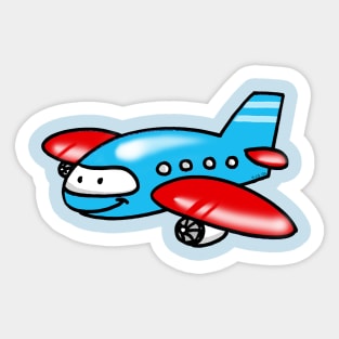 cute airplane Sticker